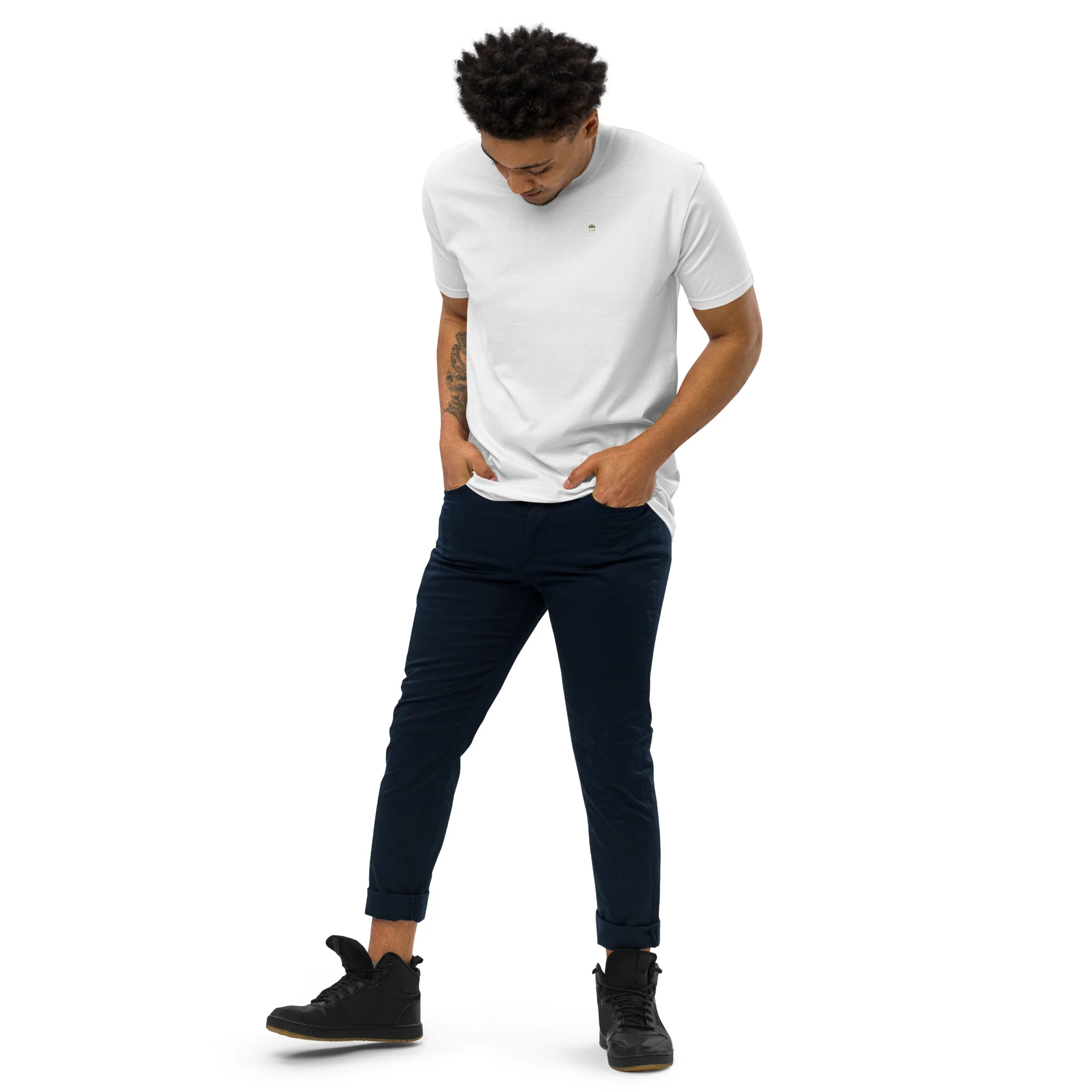 Alpscommerce Men’s premium heavyweight tee T-shirt - Image 20