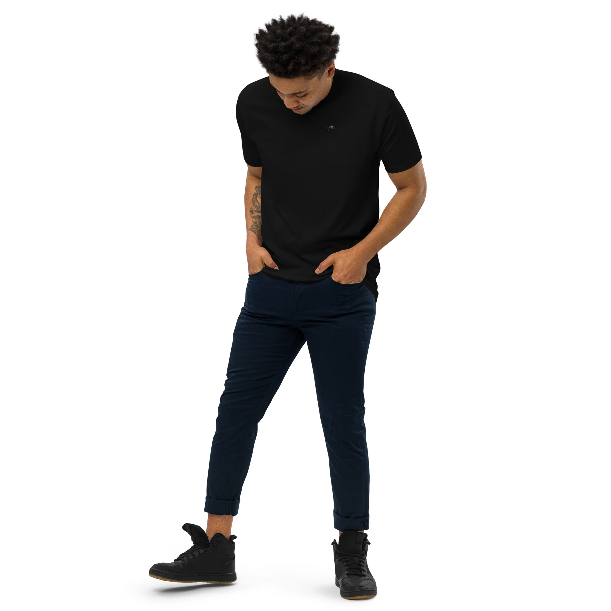 Alpscommerce Men’s premium heavyweight tee T-shirt - Image 8
