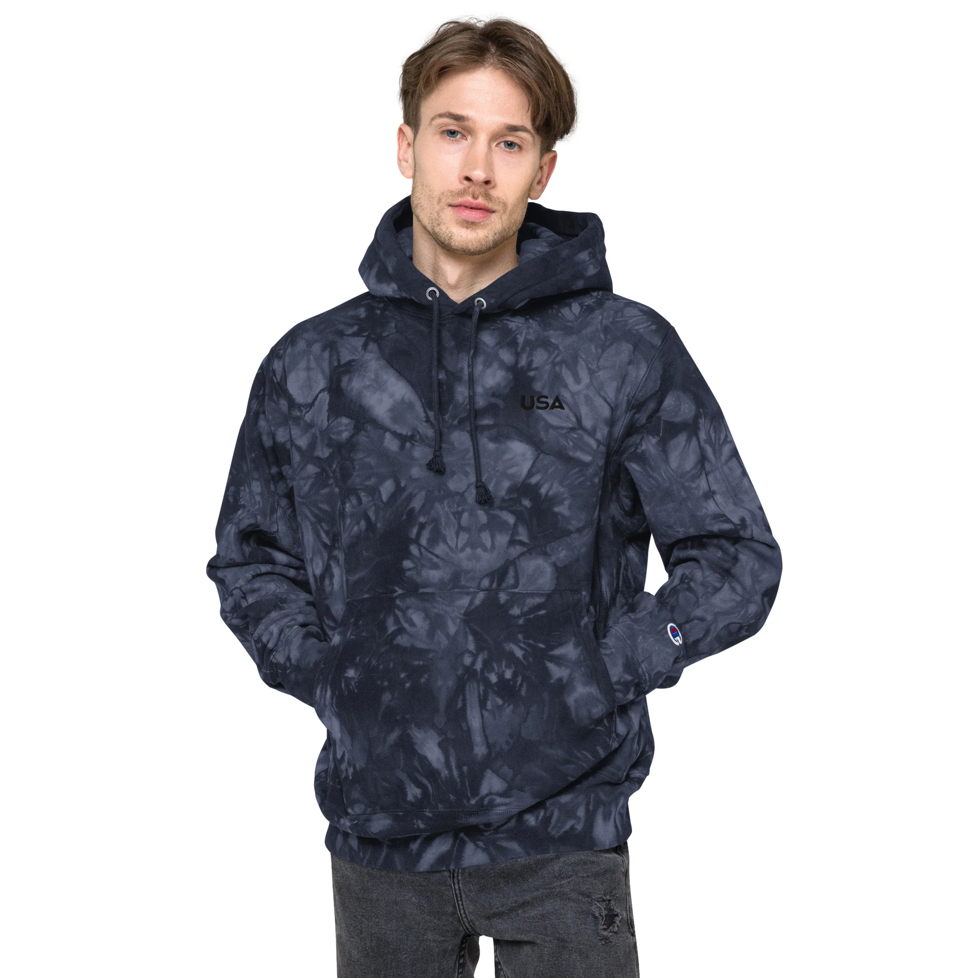 Alpscommerce Unisex Champion tie-dye hoodie - Image 11