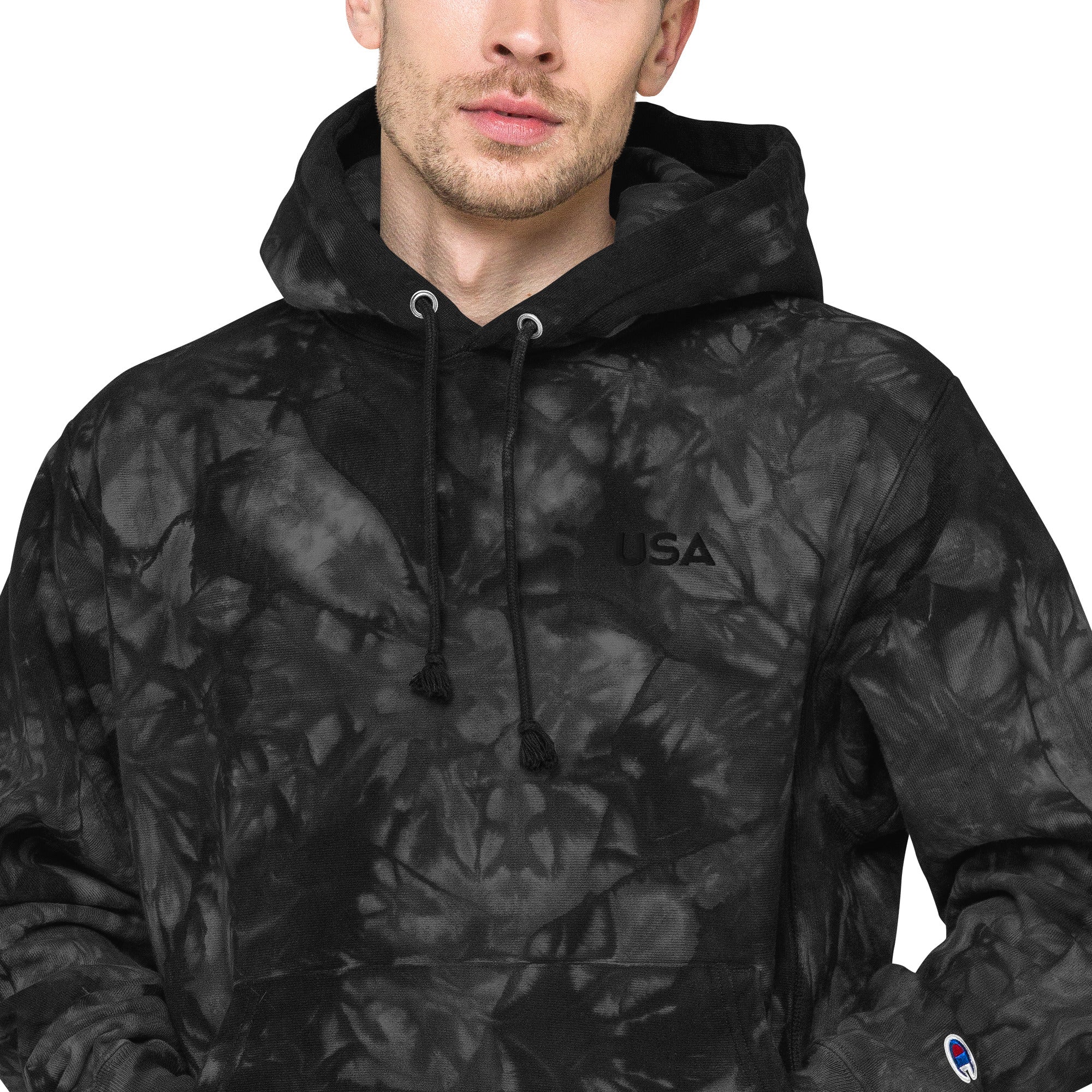 Alpscommerce Unisex Champion tie-dye hoodie - Image 7