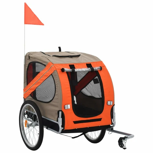 Dog Bike Trailer Red and Black - Image 3