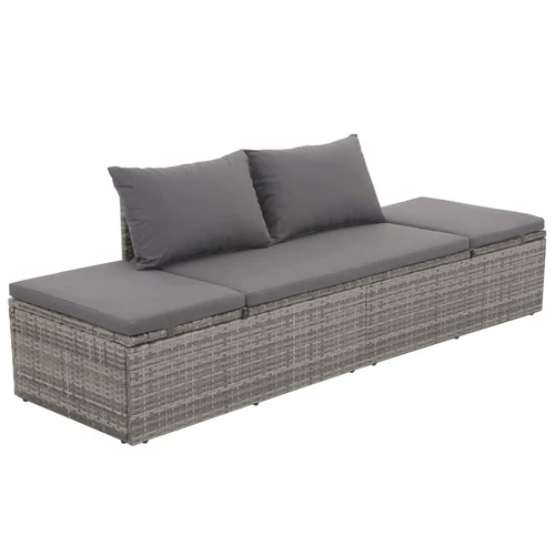 Garden Bed Black 76.8"x23.6" Poly Rattan - Image 6