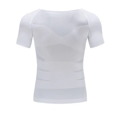 Male Chest Compression T-shirt Fitness Hero Belly Buster Slimming top - Image 4