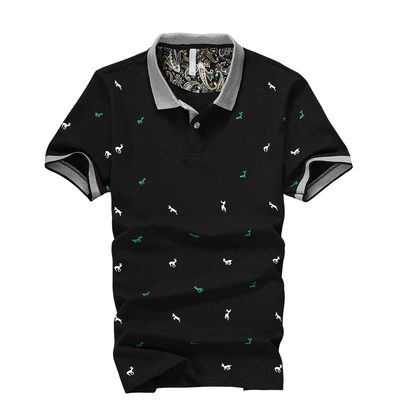 Mens Printed Polo Shirts - Image 3