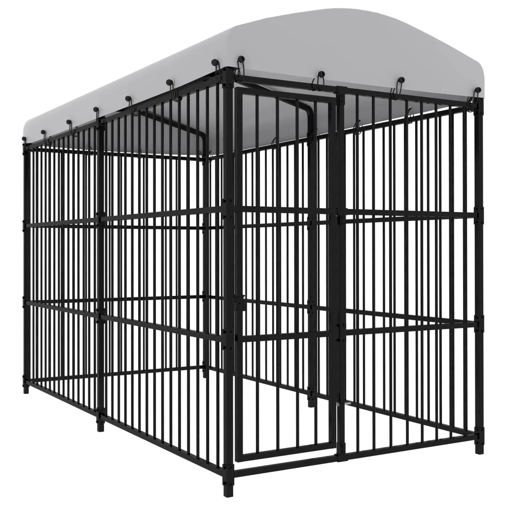 Outdoor Dog Kennel 59.1"x39.4"x59.1" - Image 4