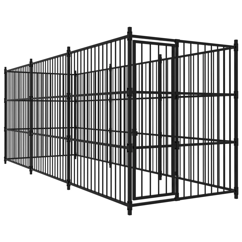 Outdoor Dog Kennel 59.1"x39.4"x59.1" - Image 5