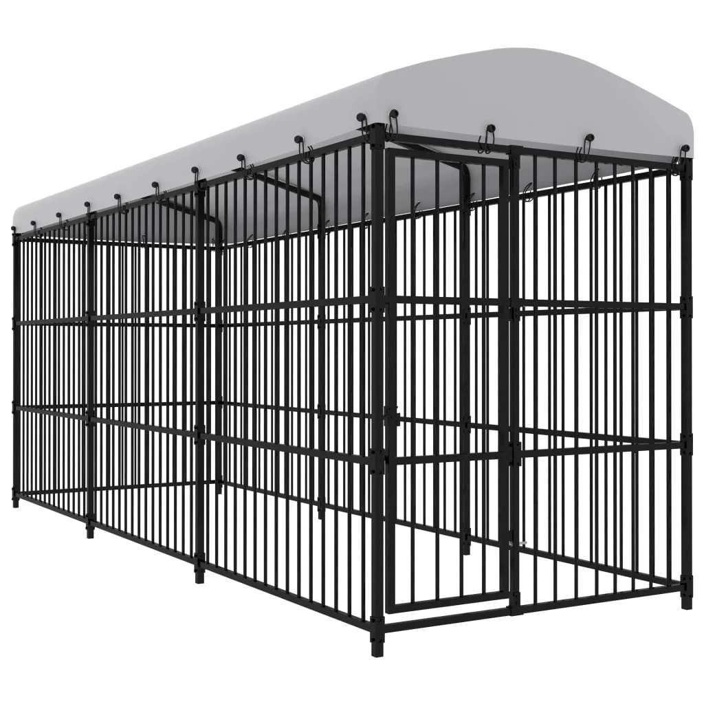Outdoor Dog Kennel 59.1"x39.4"x59.1" - Image 6