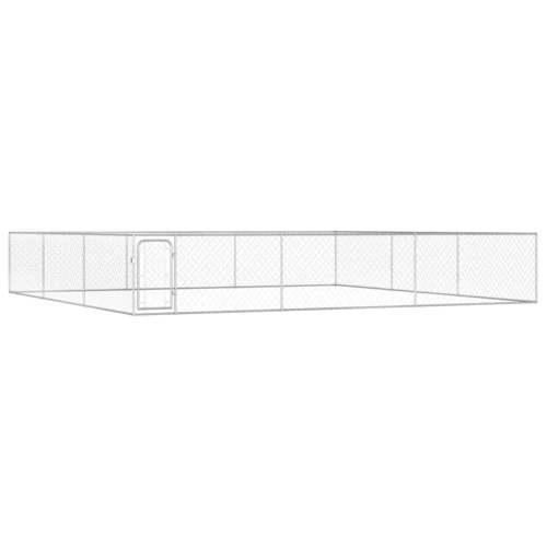 Outdoor Dog Kennel Galvanised Steel 72.8"x72.8"x39.4" - Image 6