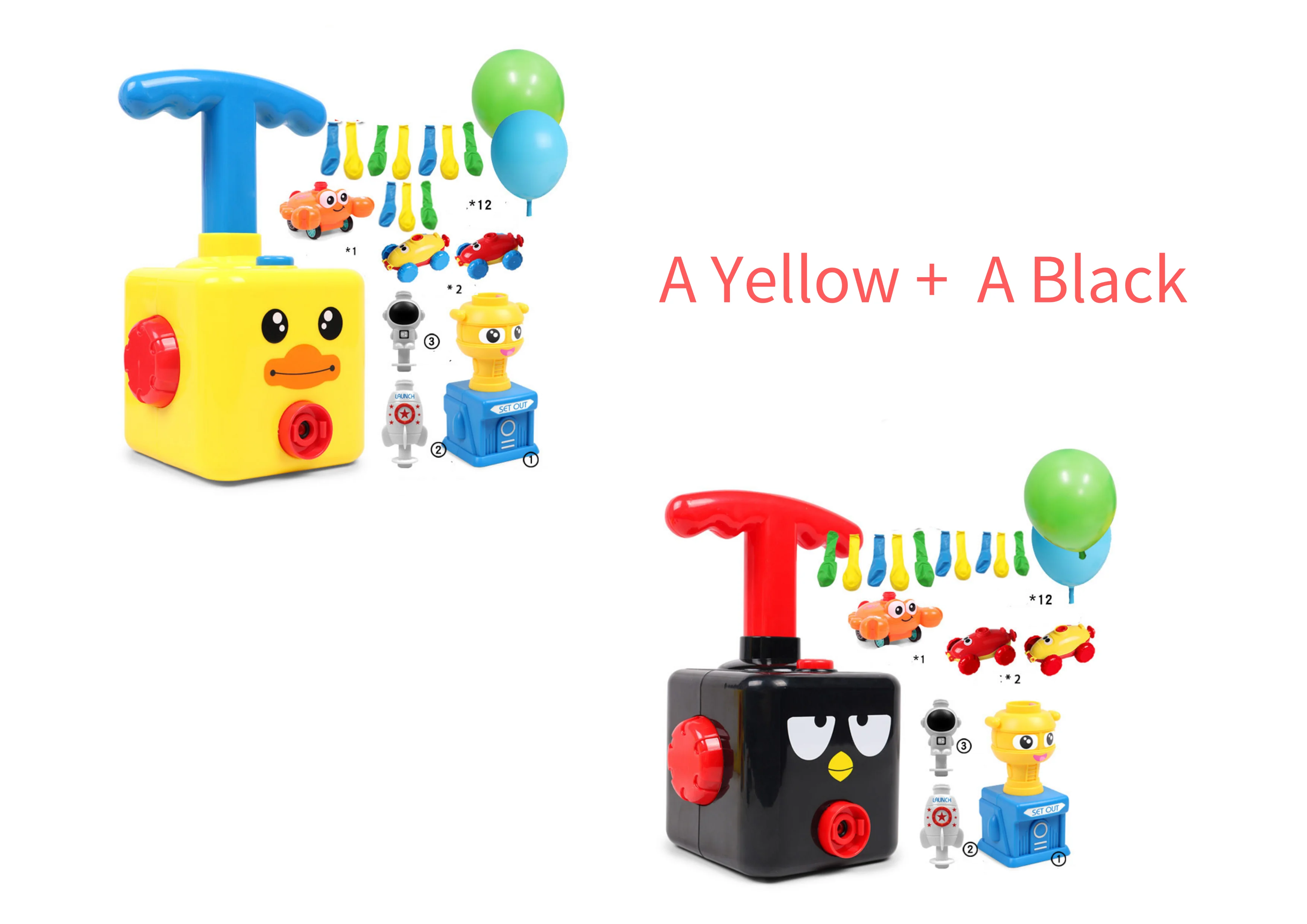 Power Balloon Launch Tower Toy Puzzle Fun Education Inertia Air Power Balloon Car Science Experimen Toy for Children Gift - Image 26