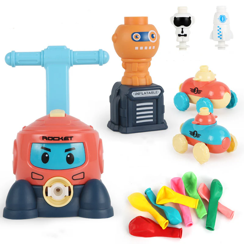 Power Balloon Launch Tower Toy Puzzle Fun Education Inertia Air Power Balloon Car Science Experimen Toy for Children Gift - Image 8