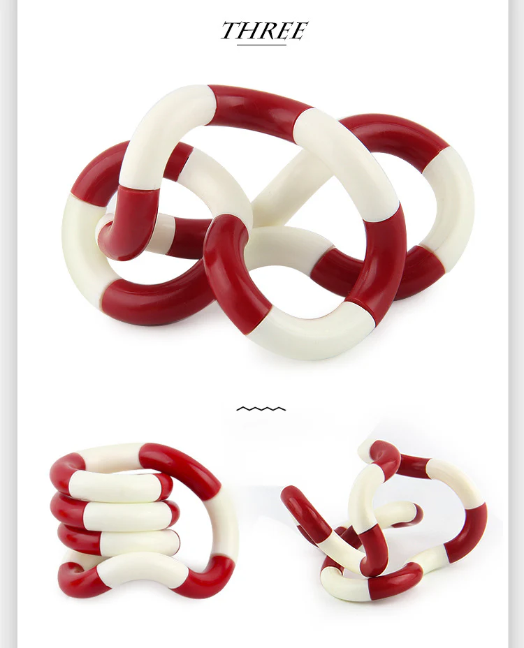 Twisted Ring Fidget Magic Trick Rope Tange Fidget Toy Creative DIY Winding Leisure Education Stress Relief Decompression Toy - Image 5