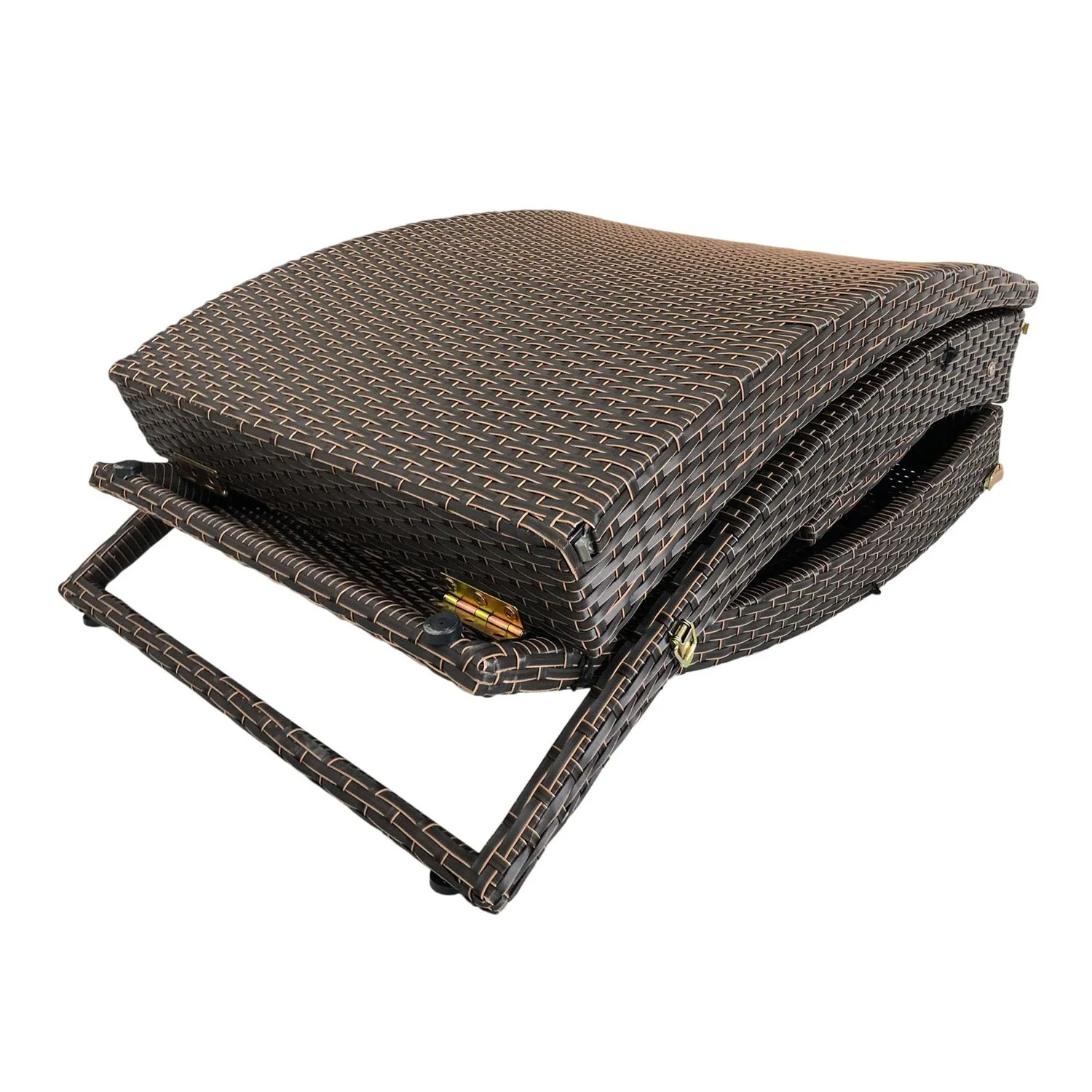 Vifah Modern Alameda Indoor / Outdoor / Patio Stretch Wicker Chaise - Image 7